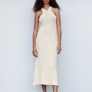 NWT Halter Crochet Dress